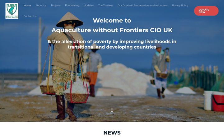 Screenshot of aquaculturewithoutfrontiers.org.uk