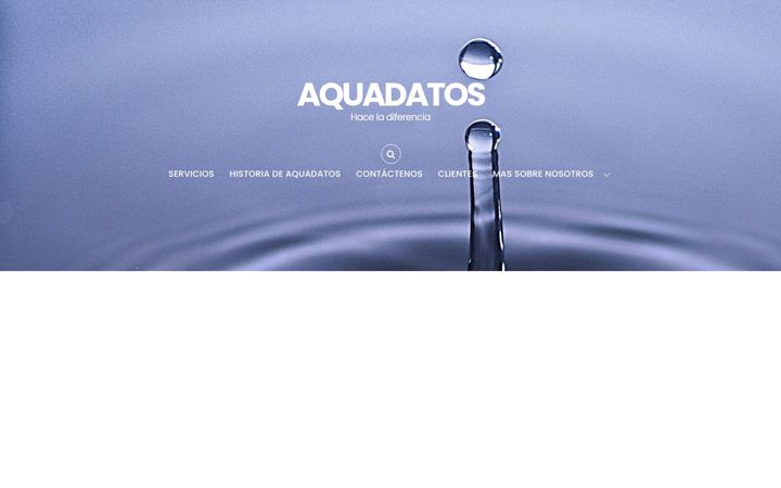 Skärmbild av aquadatos.com