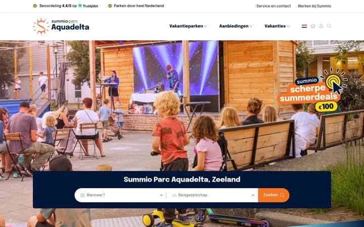 Screenshot ta' aquadelta.nl