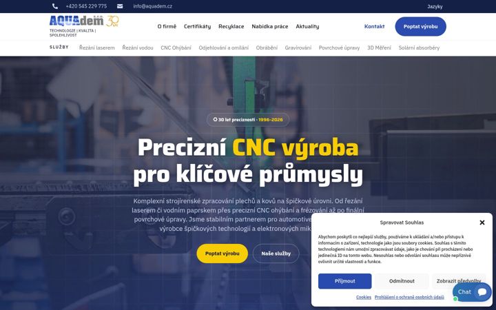 Screenshot of aquadem.cz