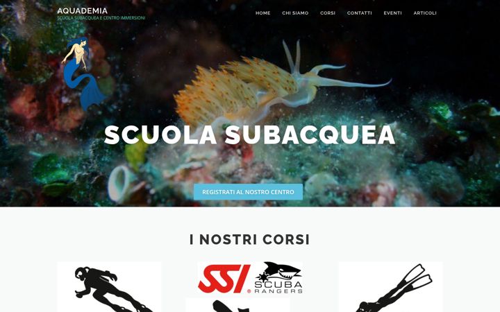 Skärmbild av aquademia.net