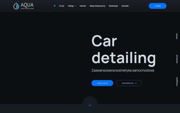 Screenshot ta' aquadetailing.pl