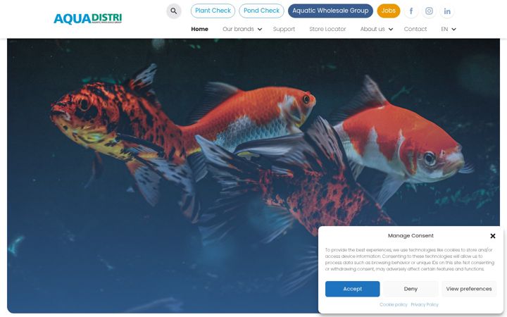 Screenshot ta' aquadistri.com