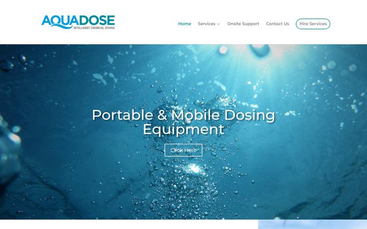 Screenshot von aquadose.co.uk
