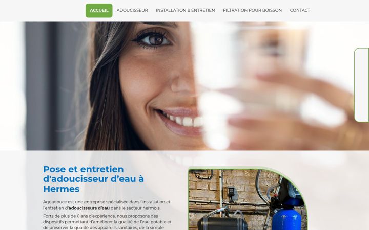 Screenshot von aquadouce-france.fr