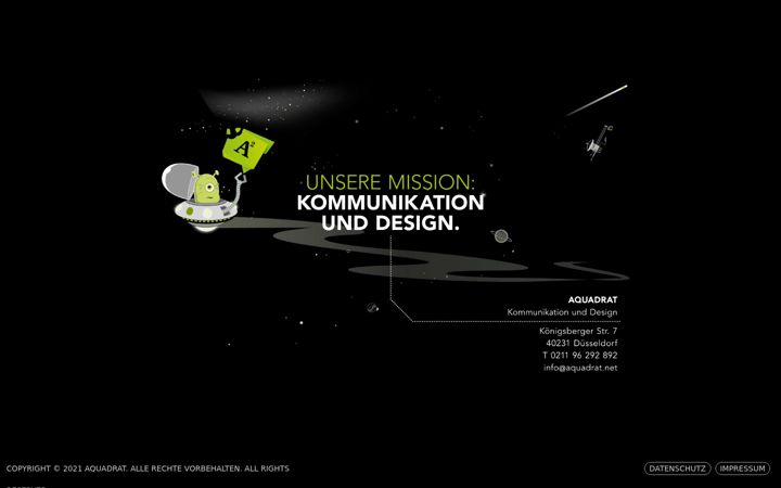 Screenshot of aquadrat.net