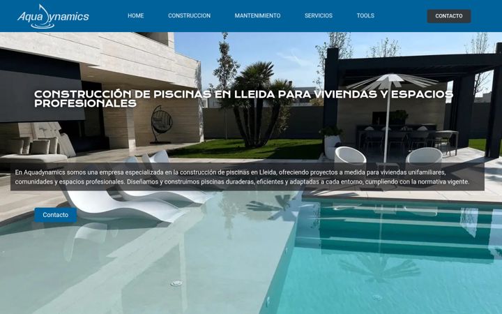 Screenshot of aquadynamics.es