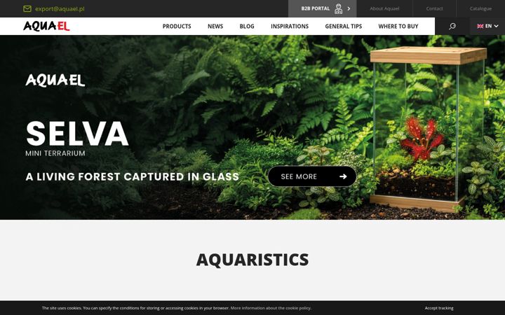Zrzut ekranu aquael.com