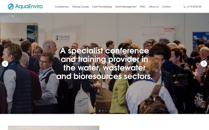 Screenshot of aquaenviro.co.uk