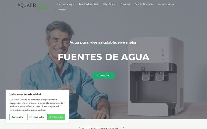 Zrzut ekranu aquaervita.com