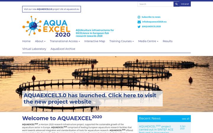 Screenshot of aquaexcel2020.eu