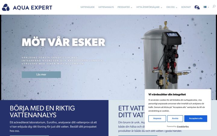 Screenshot του aquaexpert.se