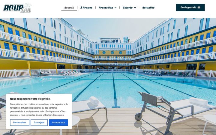 Screenshot του aquafab.fr