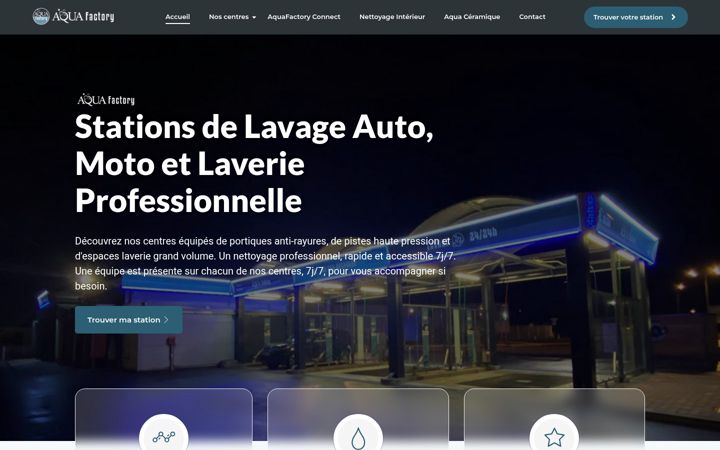 Screenshot of aquafactory.fr