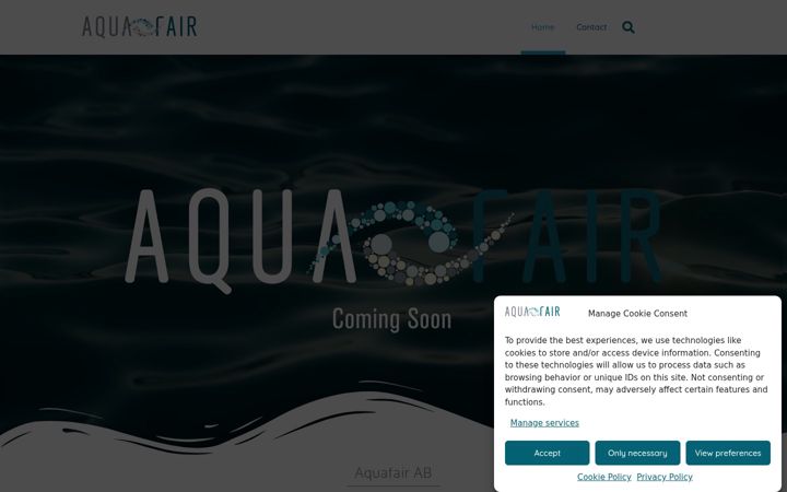 Screenshot of aquafair.se