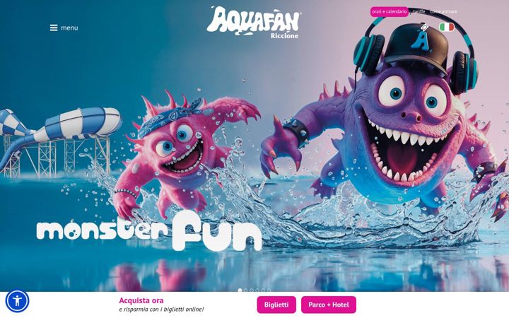 Screenshot του aquafan.it
