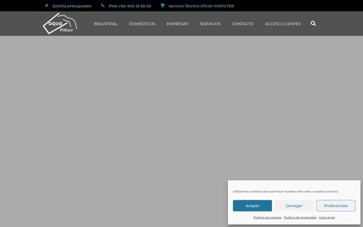 Screenshot of aquafilter.es