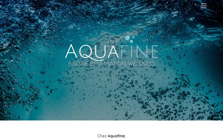 Screenshot of aquafine.ch