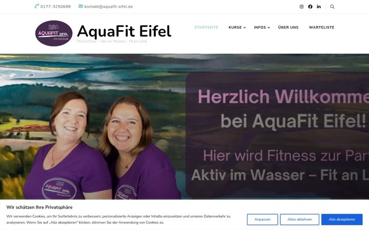 Screenshot ta' aquafit-eifel.de
