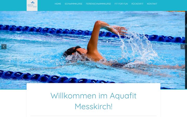 Screenshot of aquafit-messkirch.de