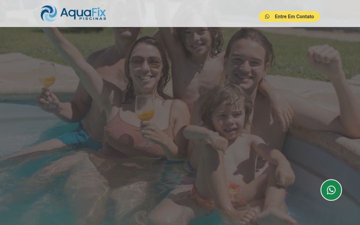 Snímek obrazovky aquafixpiscinas.com.br