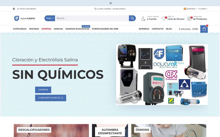 Screenshot of aquafuerte.es