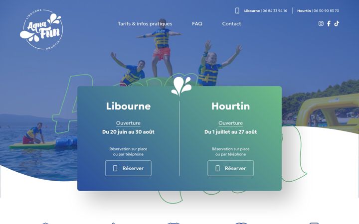 Screenshot of aquafun-park.fr
