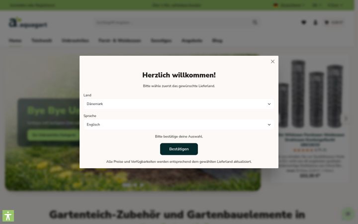 Screenshot di aquagart.de