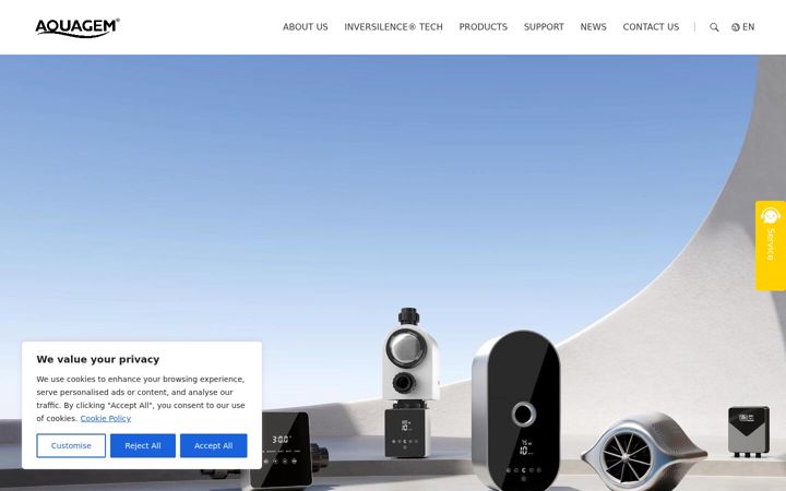 Screenshot of aquagem.com