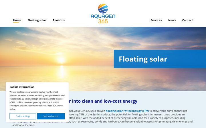 Zrzut ekranu aquagen365.com