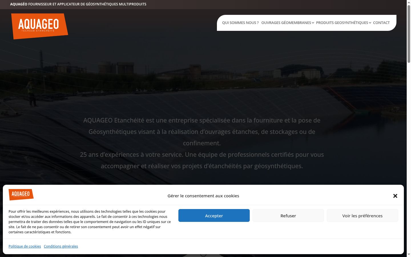 Screenshot tal-banner tal-kunsens muri qabel kwalunkwe interazzjoni