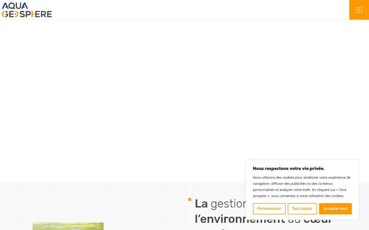 Zrzut ekranu aquageosphere.com