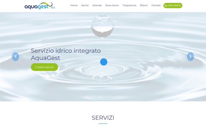 Screenshot ta' aquagest.it