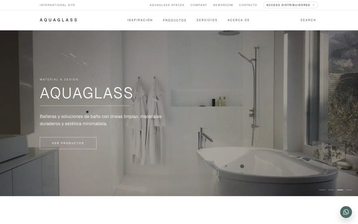 Screenshot ta' aquaglass.com.ar