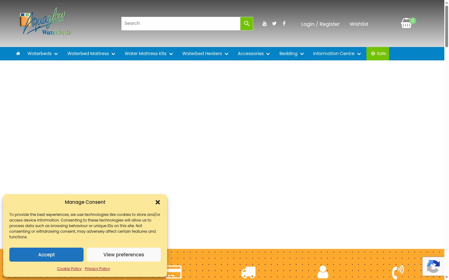 Screenshot van de toestemmingsbanner zoals getoond vóór enige interactie