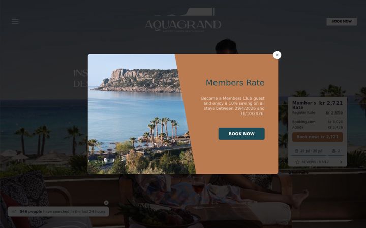 Screenshot of aquagrand.gr