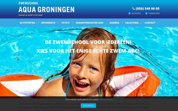Screenshot of aquagroningen.nl