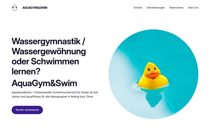Screenshot ta' aquagymandswim.de