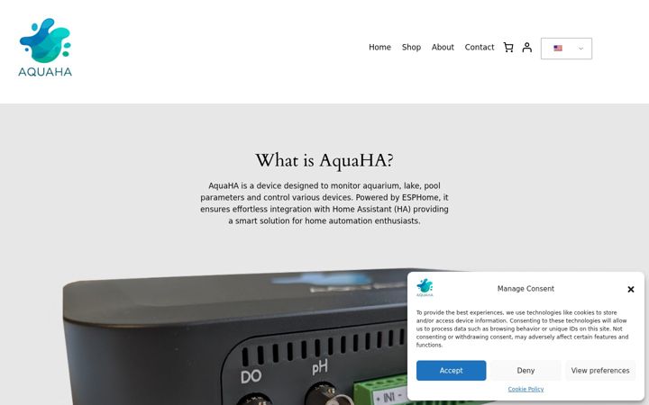 Zrzut ekranu aquaha.com