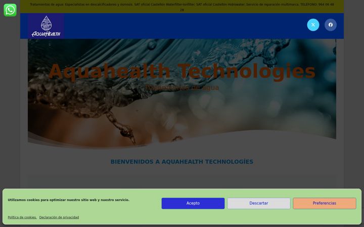 Screenshot of aquahealth.es