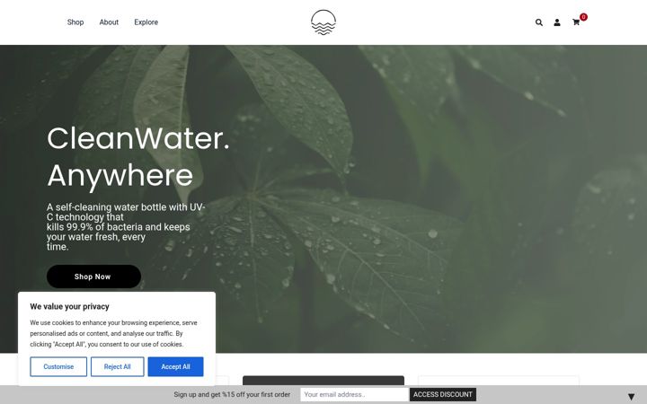 Zrzut ekranu aquahealthsmart.com