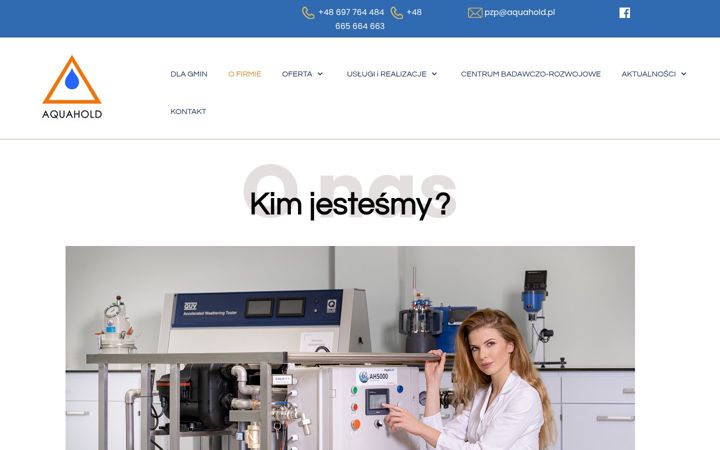 Screenshot of aquahold.pl