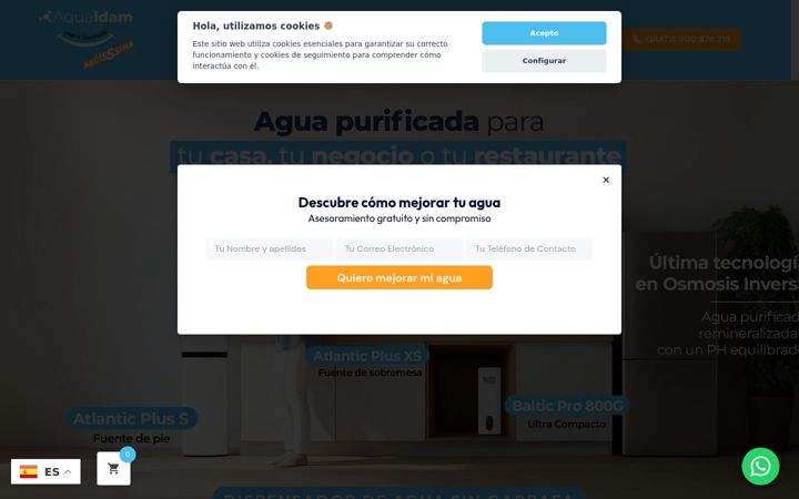 Screenshot of aquaidam.com