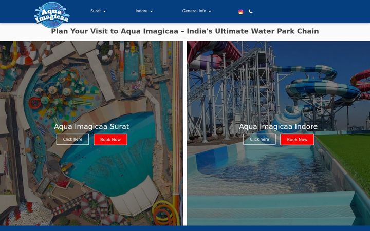 Captură de ecran a aquaimagicaa.com