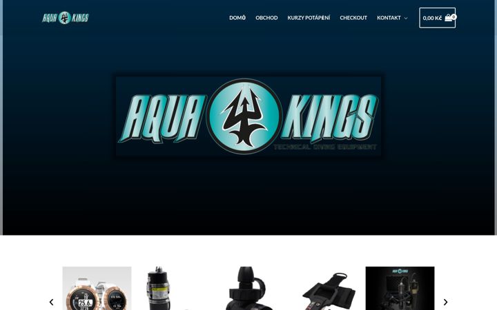 Screenshot of aquakings.cz