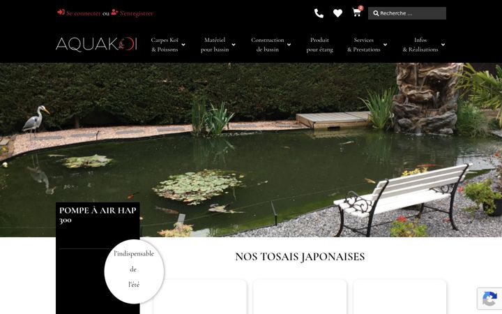 Screenshot of aquakoi.fr