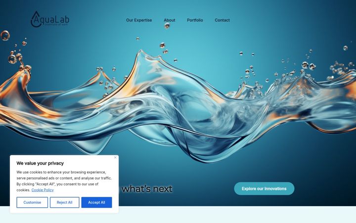 Screenshot of aqualab.space