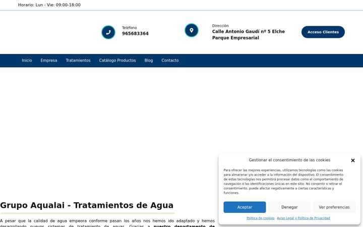 Capture d'écran de aqualai.com