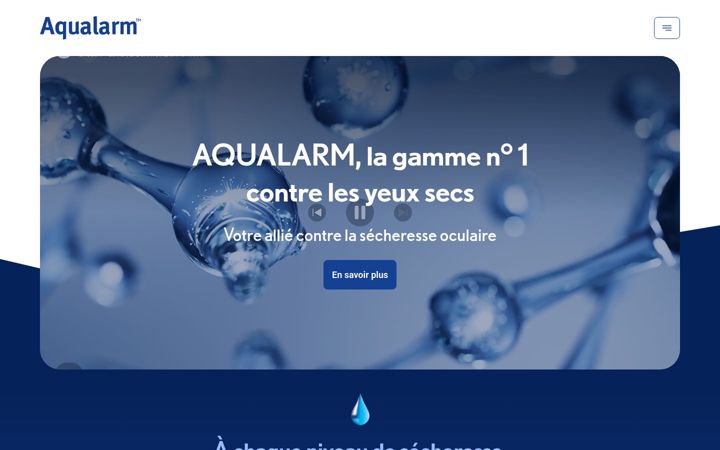 Posnetek zaslona aqualarm.co