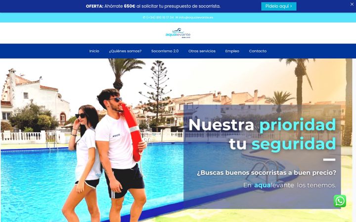 Screenshot of aqualevante.es